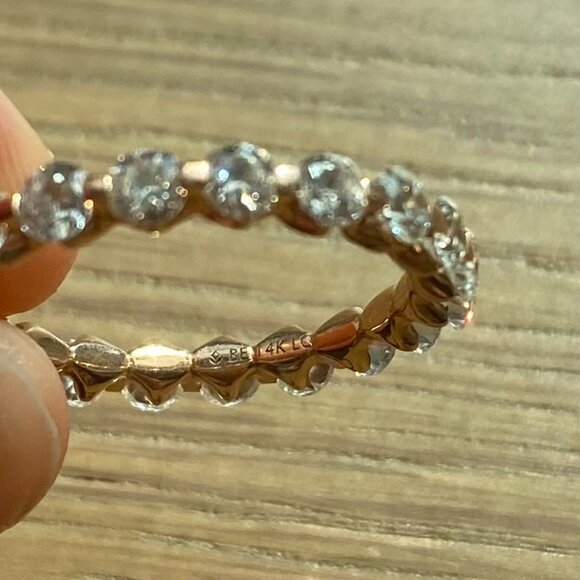 Brilliant Earth Riviera 2 cwt Lab Diamond Ring in 14k Rose Gold size 6.5 💍 - Picture 8 of 9
